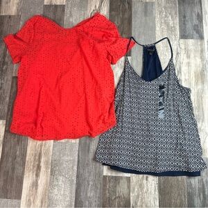 Banana Republic Blouse, Lot Of 2, Summer/Spring Fun, Womens Large